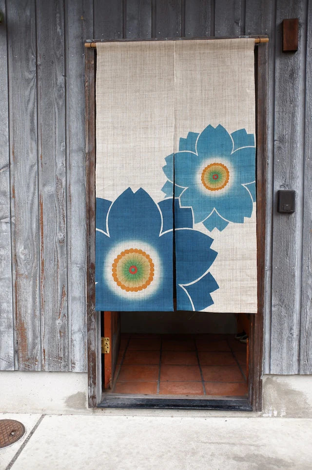 松坂屋 麻のれん ジャパンブルー 大暖簾 老舗 デパート レトロ