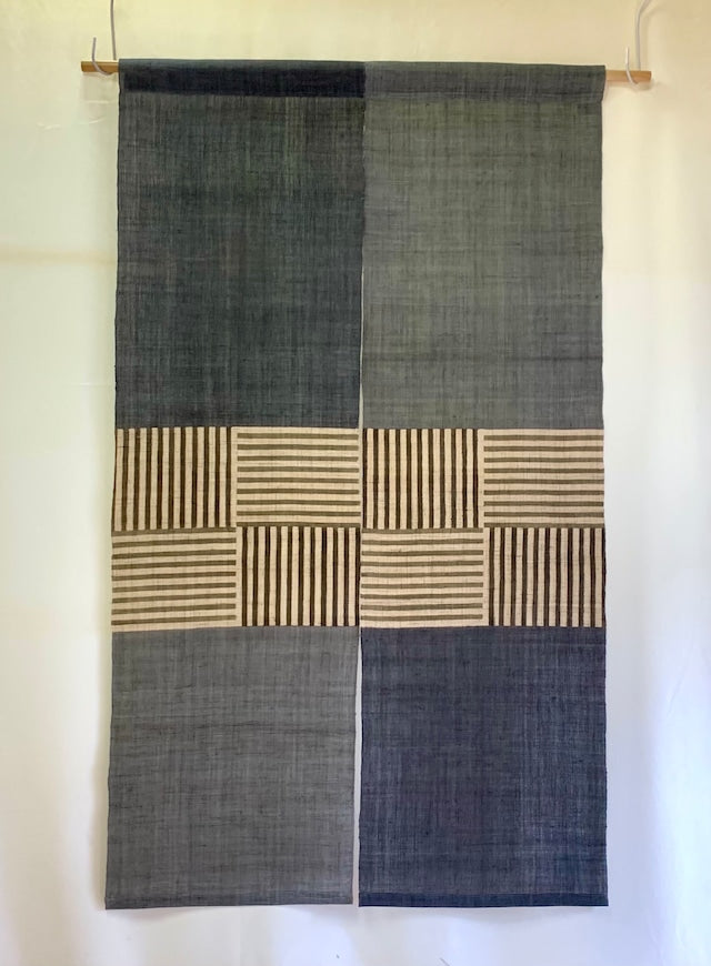 Japanese Noren - Shima - 麻暖簾 - 縞