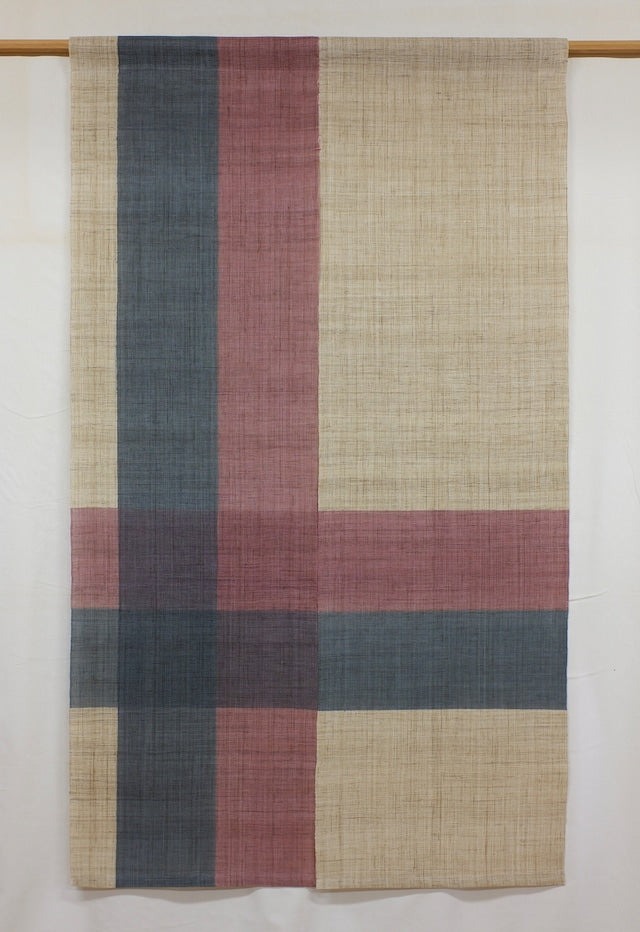 Japanese Noren - Koushi - 麻暖簾 - 格子