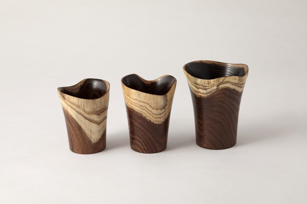 Wooden cup - Enjuhai -  延寿杯 (L)