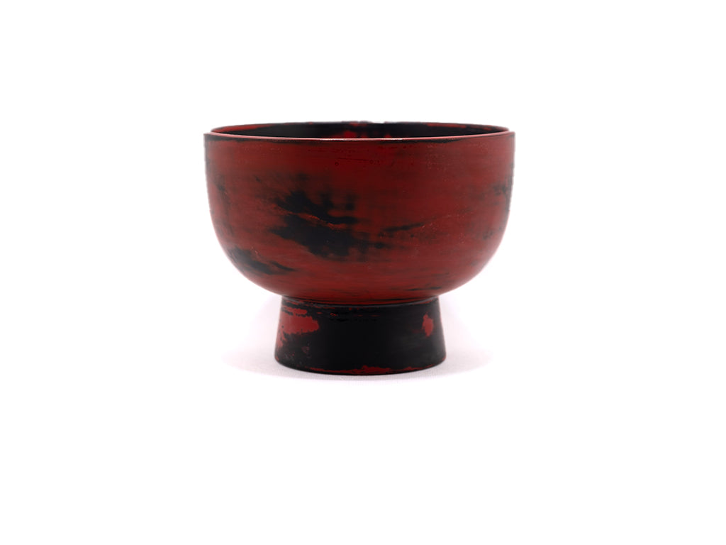 Japanese Chestnut Bowl - Negoro Gorokuwan - 根来合鹿椀栃