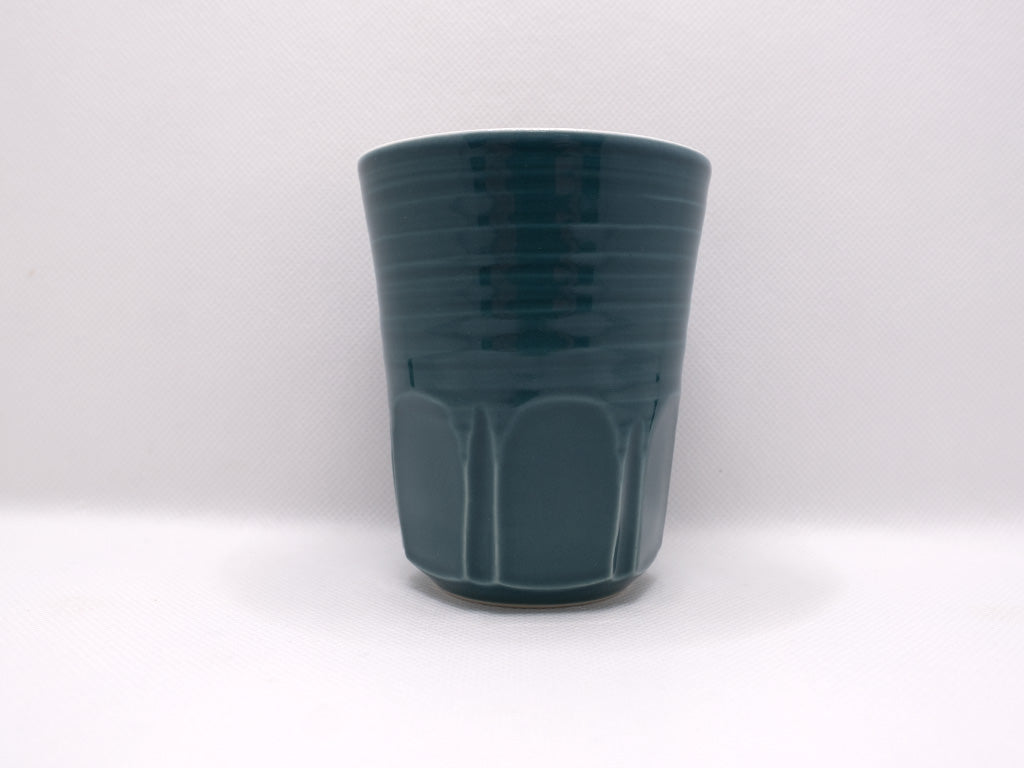 Faceted cup - Aomidori - 青緑