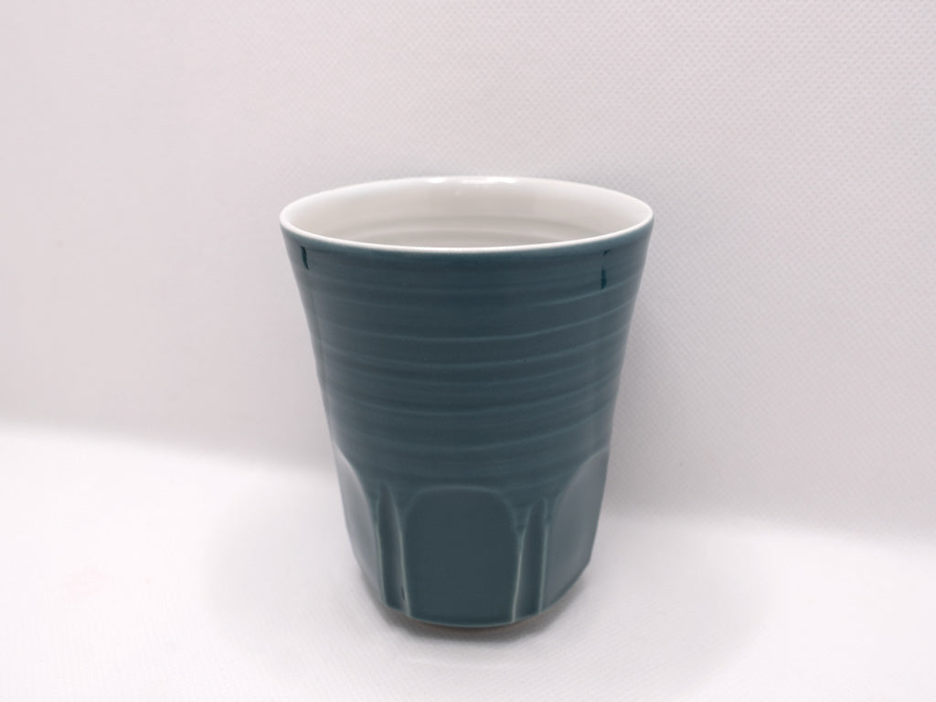 Faceted cup - Aomidori - 青緑