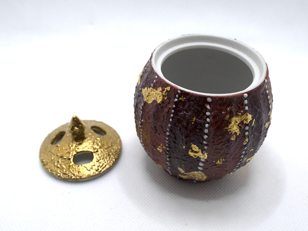 Kutaniyaki Incense Burner - Kazuyoshi Kitamura - 九谷 北村和義