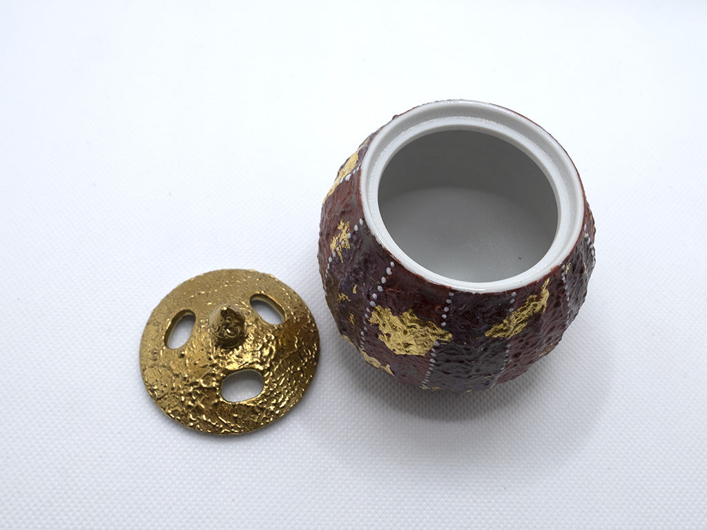 Kutaniyaki Incense Burner - Kazuyoshi Kitamura - 九谷 北村和義