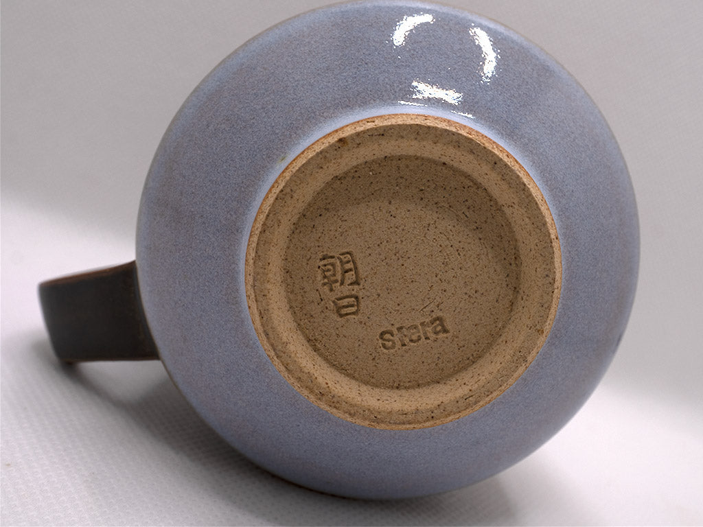 Cup and saucer - Black x Geppaku - 黒 × 月白